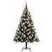 Albero di Natale artificiale a cerniera con neve fioccata - Foto miniatura 4