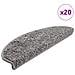 Tappetini per scale 20 pz 65x21x4 cm Grigio Semicircolari Grandi - Foto miniatura 1