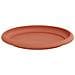 Vassoio Rotondo per Fiori 6 pcs Rosso Mattone Ø 19 x 2 cm - Foto miniatura 5