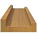 Scaffale da parete 4 pcs Beige 40 x 9 x 3 cm Legno multistrato - Foto miniatura 8