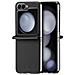 Cover per Galaxy Z Flip7 FE 5G - PC+Pelle /PU, Nero - Foto miniatura 3