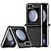 Cover per Galaxy Z Flip7 FE 5G - PC+Pelle /PU, Nero - Foto miniatura 1