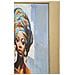 Dipinto Su Tela Daphne B Con Cornice, Figura Femminile In Abito Arancione - Foto miniatura 4