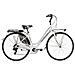 Bici Da Donna City Bike Telaio In Alluminio Bicicletta Misura 28 Linea Dea Cambio 6v Dea28d6v Completa Di Accessori E Luci A Led - 44 Bianco Fuxia - Foto miniatura 1