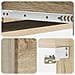 Tavolino da Parete Laterale Rovere Sonoma 87,5 x 34,5 x 17 cm - Foto miniatura 7