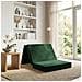Divano Letto Pieghevole 90 x 67 x 45 cm Verde Scuro - Foto miniatura 2