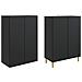 Set di armadi 2 pcs 66 x 34,5 x 90 cm Legno ingegnerizzato - Foto miniatura 3