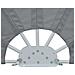 Tenda Laterale per Terrazza Pieghevole Grigio 200 cm - Foto miniatura 8
