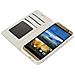 Wallet Folio Case, Cover A Libro - Htc One M9 - Bianco - Foto miniatura 3