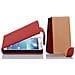 Custodia Compatibile Con Samsung Galaxy Mega 5.8 In Rosso Cremisi - Coperchio Protettivo In Design Flip Realizzato In Similpelle Testurizzata - Foto miniatura 3