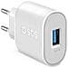 Caricabatterie 10 Watt Ricarica Rapida con Porta USB 2.1A Intelligent Charge (IC) - Foto miniatura 1