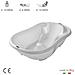 Onda Evolution - Vaschetta Dal Design Ergonomico Con Seduta Antiscivolo Per Il Bagnetto Del Neonato 0-12 Mesi - Bianco - Foto miniatura 5