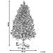 Albero Di Natale Artificiale Ricoperto Di Neve 120 Cm Bianco Bassie - Foto miniatura 7