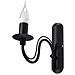 Applique Da Parete A Candela A 1 Luce Nera, E14 - Foto miniatura 1