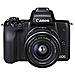 Eos M50 Compact System Camera E Ef-m 15-45 Mm F 3.5-6.3 Is Stm Lens - Nero - Foto miniatura 1