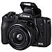 Eos M50 Compact System Camera E Ef-m 15-45 Mm F 3.5-6.3 Is Stm Lens - Nero - Foto miniatura 3
