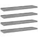 Ripiani per Libreria 4pz Grigio Cemento 40x10x1,5cm Multistrato - Foto miniatura 1