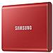 SSD Portatile 2 TB Serie T7 Interfaccia Usb 3.2 Rosso - Foto miniatura 3