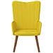 Poltrona Relax Giallo Senape in Velluto - Foto miniatura 2