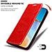 Custodia Compatibile Con Honor P40 Pro + In Rosso Mela - Coperchio Protettiva Con Chiusura Magnetica, Funzione Stand E Tasca Per Le Carte - Foto miniatura 7