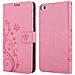 Cadorabo Custodia Compatibile Con Huawei P8 In Rosa Fiore - Coperchio Protettivo In Design Floreale Con Chiusura Magnetica, Funzione Stand E Slot Per Carte - Foto miniatura 8