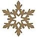 Fiocco Di Neve In Legno Mdf Da Decorare - 10 Cm - Foto miniatura 1