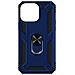 Cover Iphone 14 Pro Anti-urto Ibrida Anello Di Sostegno Funzione Supporto Blu - Foto miniatura 1