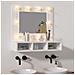 Mobile A Specchio Con Led Bianco 60x31,5x62 Cm - Foto miniatura 1