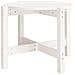 Tavolino da Salotto Bianco ? 62,5x45 cm Legno Massello di Pino - Foto miniatura 2