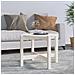 Tavolino da Salotto Bianco ? 62,5x45 cm Legno Massello di Pino - Foto miniatura 1