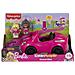 Cabrio Di Barbie Da Fisher-price Little People - Veicolo A Spinta Con Suoni E 2 Personaggi Giocattolo Per Bambini Tra 1 E 5 Anni Hjn53 - Foto miniatura 1