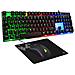Combo Yttrium tastiera Mouse incluso Gaming USB AZERTY Francese Nero, Trasparente - Foto miniatura 1
