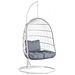 Poltrona Sospesa Con Piedistallo Bianco Allera - Foto miniatura 2