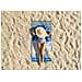 Telo Mare Jacquard Spugna Asciugamano Spiaggia Disegno Flamingo Family Telo Mare Blu - Foto miniatura 2