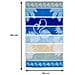Telo Mare Jacquard Spugna Asciugamano Spiaggia Disegno Flamingo Family Telo Mare Blu - Foto miniatura 3