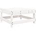 Set Salotto da Giardino 6 pz Bianco in Legno Massello di Pino - Foto miniatura 3