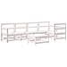 Set Salotto da Giardino 6 pz Bianco in Legno Massello di Pino - Foto miniatura 1