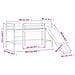 Letto Soppalco Scivolo Bambini Bianco 90x190 cm Massello Pino - Foto miniatura 2