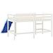 Letto Soppalco Scivolo Bambini Bianco 90x190 cm Massello Pino - Foto miniatura 6