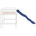 Letto Soppalco Scivolo Bambini Bianco 90x190 cm Massello Pino - Foto miniatura 8