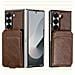 Custodia Magnetica Per Samsung Galaxy Z Fold Con Porta Carte, Custodia A Portafoglio Con Blocco Rfid Coffee Model 2 - Foto miniatura 1