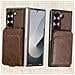 Custodia Magnetica Per Samsung Galaxy Z Fold Con Porta Carte, Custodia A Portafoglio Con Blocco Rfid Coffee Model 2 - Foto miniatura 2