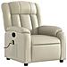 Lusso Casadino -  Poltrona Da Massaggiante Reclinabile Crema Similpelle - Foto miniatura 3