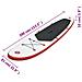 Lusso Casadino -  Set Tavola Da Sup E Surf Gonfiabile Rosso E Bianco - Foto miniatura 8