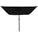 Parasol da giardino quadrato  con luci LED 295x245 cm – Nero - Foto miniatura 4