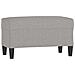 Panca Grigio chiaro 70x35x41 cm in Tessuto - Foto miniatura 1