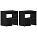 2 Comodini Neri in Rovere 40x30x40 cm in Legno Ingegnerizzato - Foto miniatura 1