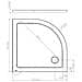 Piatto Doccia 90x90 Cm Semicircolare Ribassato Resina H3.5 Cm Monaco Bianco - Foto miniatura 2