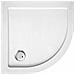 Piatto Doccia 90x90 Cm Semicircolare Ribassato Resina H3.5 Cm Monaco Bianco - Foto miniatura 1
