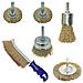 Labor Set 6 Spazzole In Ottone Per Trapano E Uso Manuale – Disco, Pennello, Tazza, Curva - Foto miniatura 1